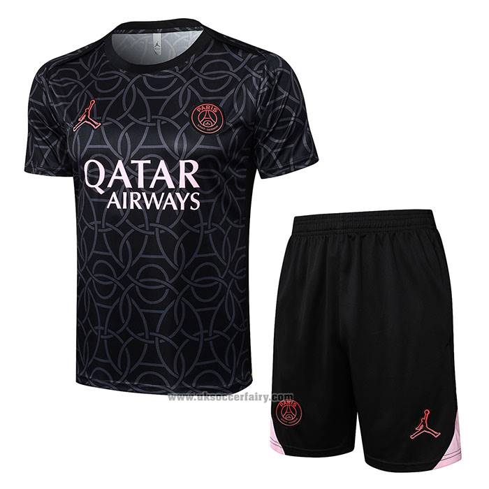Tracksuit Paris Saint-Germain Jordan Short Sleeve 2024-2025 Black - Shorts